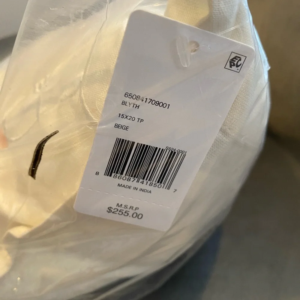 Elegant Ralph Lauren Cream Floral Pillow